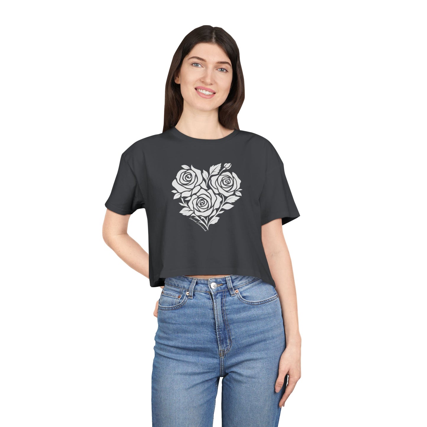 Sacred Sisterhood Rose Heart Tee – Divine Feminine Awakening - Stylish Summer Top, Valentine's Gift, Casual Wear, Trendy Shirt, Cute Outfit